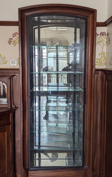 Art Nouveau style mahogany woodwork with fireplace Art Nouveau style mahogany woodwork with fireplace-20