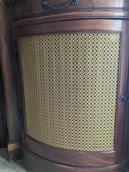 Art Nouveau style mahogany woodwork with fireplace Art Nouveau style mahogany woodwork with fireplace-26