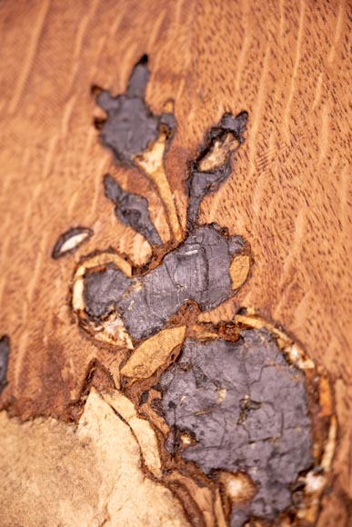 Of roses and bellflowers, the precious porcelain marquetry panel by Julien-Nicolas RIVART Of roses and bellflowers, the precious porcelain marquetry panel by Julien-Nicolas RIVART-6