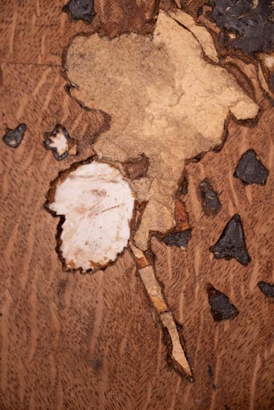 Of roses and bellflowers, the precious porcelain marquetry panel by Julien-Nicolas RIVART Of roses and bellflowers, the precious porcelain marquetry panel by Julien-Nicolas RIVART-7