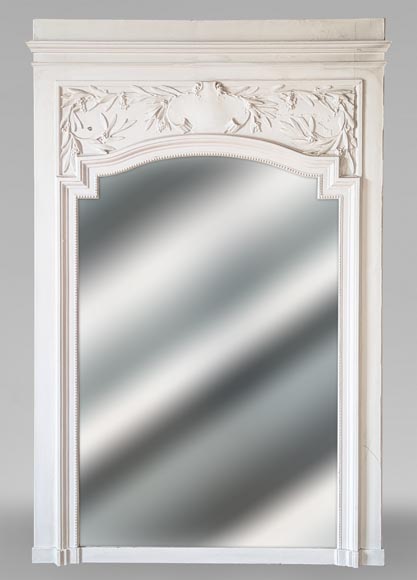 Napoleon III style trumeau adorned with olive branches Napoleon III style trumeau adorned with olive branches-0