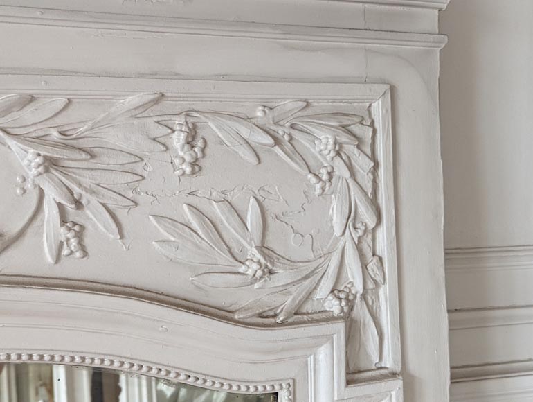 Napoleon III style trumeau adorned with olive branches Napoleon III style trumeau adorned with olive branches-2