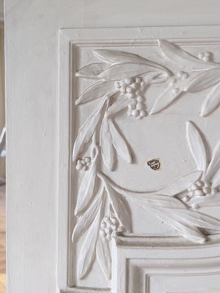 Napoleon III style trumeau adorned with olive branches Napoleon III style trumeau adorned with olive branches-3