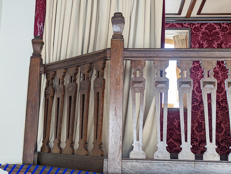 Napoleon III-style oak railing Napoleon III-style oak railing-4