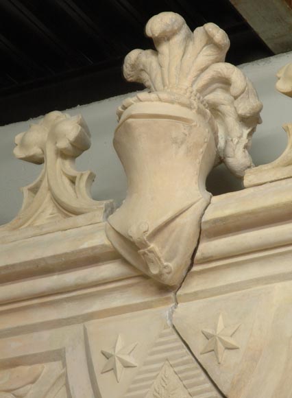 Large antique Neo-Renaissance style Terra Cotta Mantel Large antique Neo-Renaissance style Terra Cotta Mantel-1