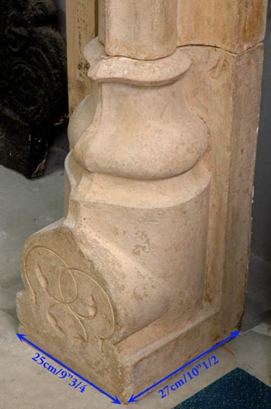 Large antique Neo-Renaissance style Terra Cotta Mantel Large antique Neo-Renaissance style Terra Cotta Mantel-7