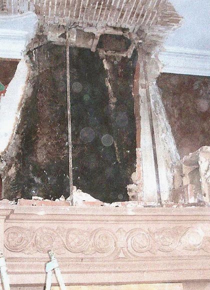 Large antique Neo-Renaissance style Terra Cotta Mantel Large antique Neo-Renaissance style Terra Cotta Mantel-11