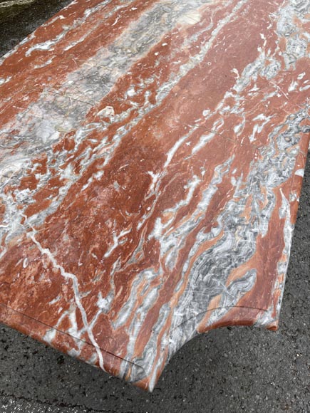 Marble table with dolphin legs Marble table with dolphin legs-5