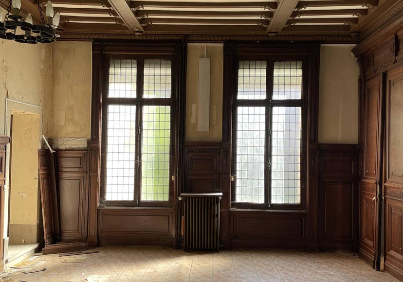 Piece of Napoleon III-style mahogany woodwork Piece of Napoleon III-style mahogany woodwork-8