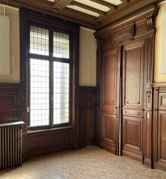 Piece of Napoleon III-style mahogany woodwork Piece of Napoleon III-style mahogany woodwork-9