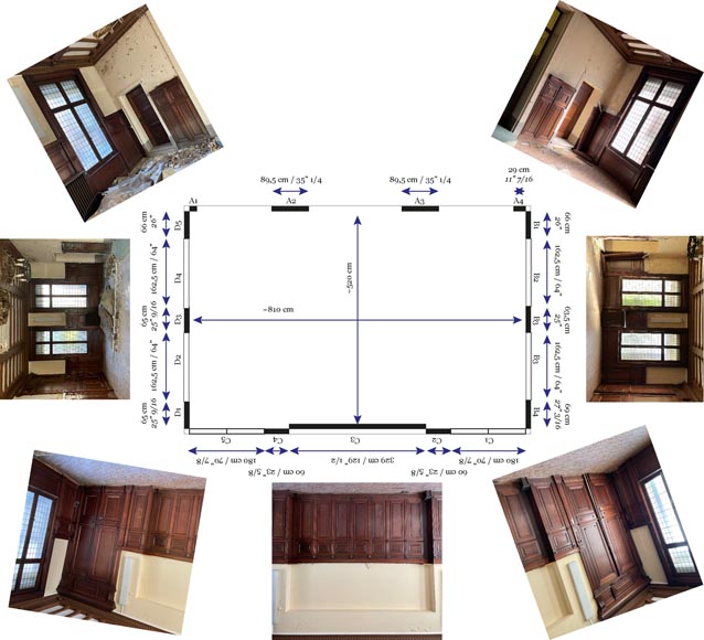 Piece of Napoleon III-style mahogany woodwork Piece of Napoleon III-style mahogany woodwork-13