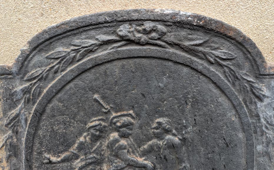 18th century fireback depicting contemporary figures 18th century fireback depicting contemporary figures-2