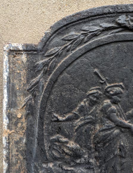 18th century fireback depicting contemporary figures 18th century fireback depicting contemporary figures-3