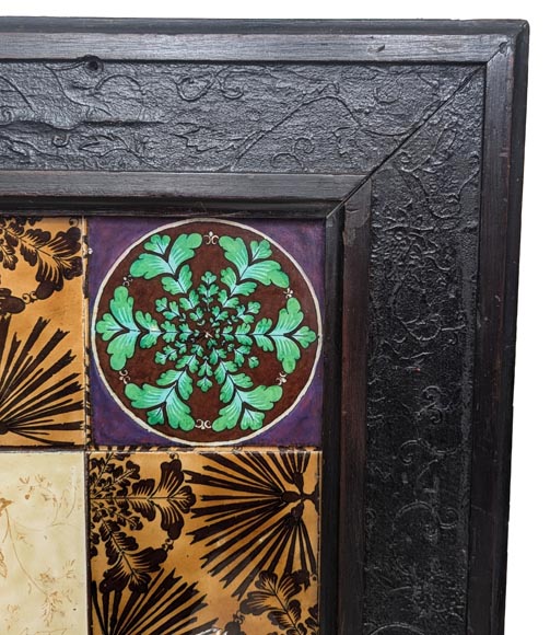 BOCH Brothers (ceramic), Th. FUMIETE (?), Portrait of a Japanese Lady in Earthenware, 1890 BOCH Brothers (ceramic), Th. FUMIETE (?), Portrait of a Japanese Lady in Earthenware, 1890-7