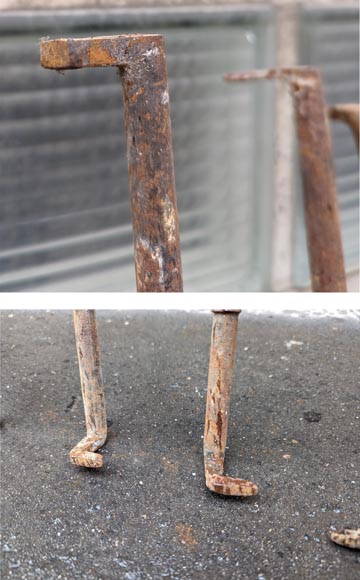 Set of cast iron espagnolettes, Louis XV style, period 18th c Set of cast iron espagnolettes, Louis XV style, period 18th c-4