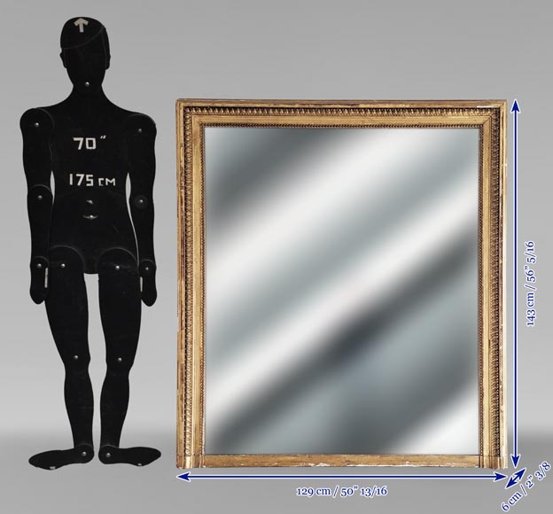 Louis XVI style gilded trumeau with pearl decoration Louis XVI style gilded trumeau with pearl decoration-8