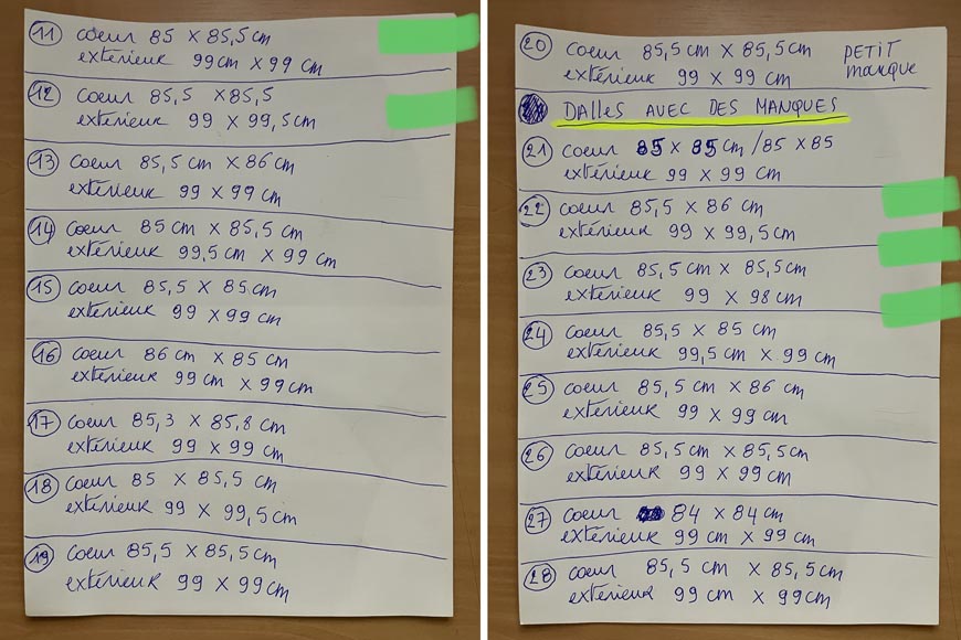 Batch of about 35 m² of 18th century Versailles oak parquet flooring Batch of about 35 m² of 18th century Versailles oak parquet flooring-8