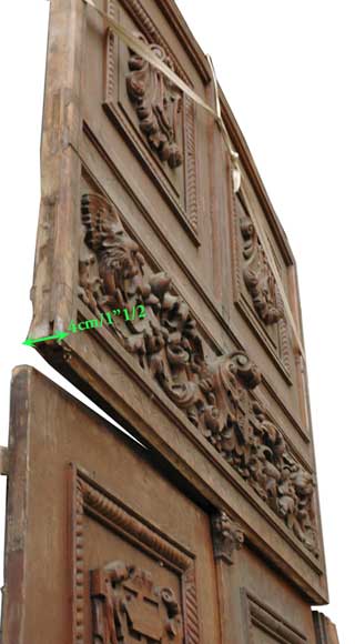 Oak 19th century double door  Oak 19th century double door -5