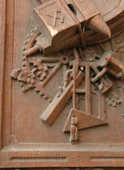 Oak 19th century double door  Oak 19th century double door -8