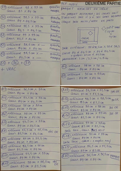 Batch of about 75 m² of Versailles oak parquet, 18th century Batch of about 75 m² of Versailles oak parquet, 18th century-9