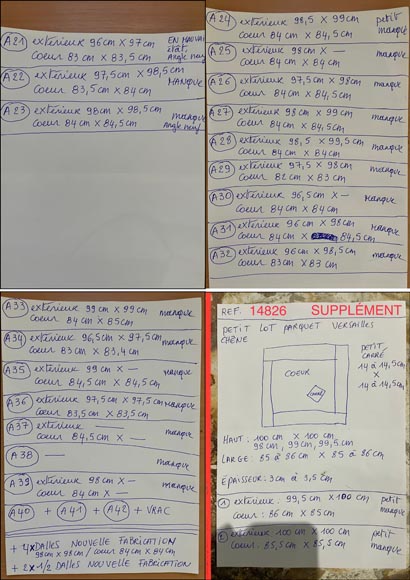 Batch of about 75 m² of Versailles oak parquet, 18th century Batch of about 75 m² of Versailles oak parquet, 18th century-10