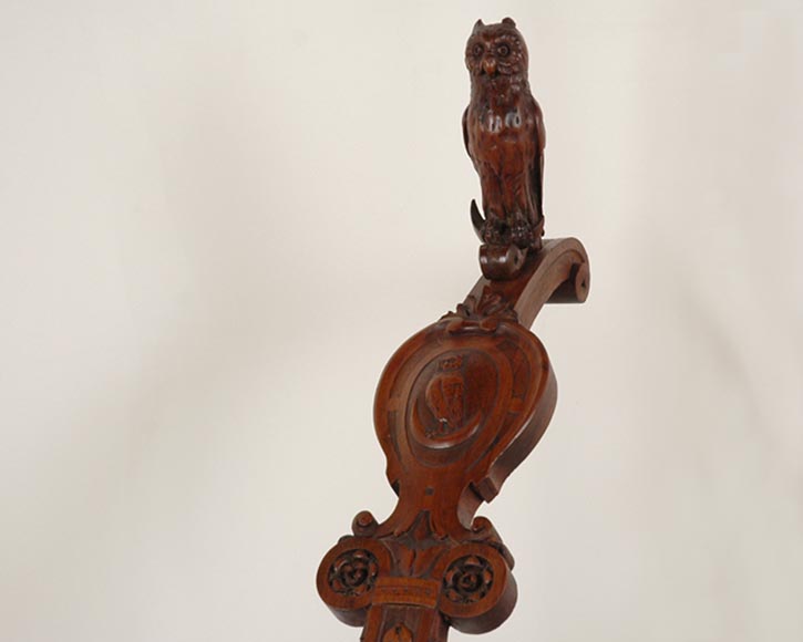 Italy, 19th century, Rare armchair with owls. Italy, 19th century, Rare armchair with owls.-1