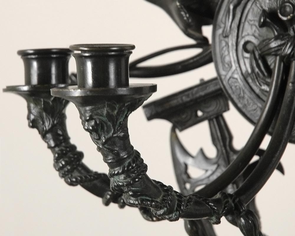 Jean-François GECHTER (1796-1844)  (follower of) Pair of Candelabras in bronze Jean-François GECHTER (1796-1844)  (follower of) Pair of Candelabras in bronze-8