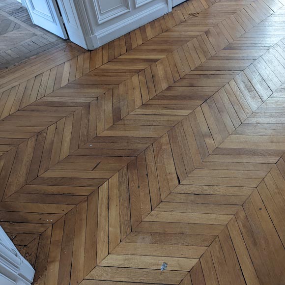 15 m² lot of oak herringbone parquet 15 m² lot of oak herringbone parquet-0