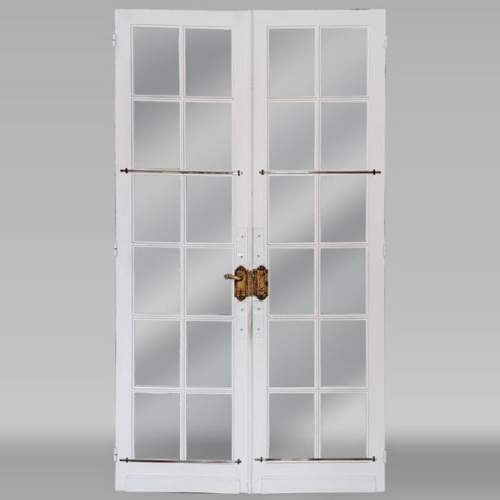 Large double glass doors