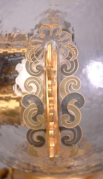 L’Escalier de CRISTAL – Japonist Glass Clock in the Shape of a Sphere Emerging from a Lotus Flower L’Escalier de CRISTAL – Japonist Glass Clock in the Shape of a Sphere Emerging from a Lotus Flower-10