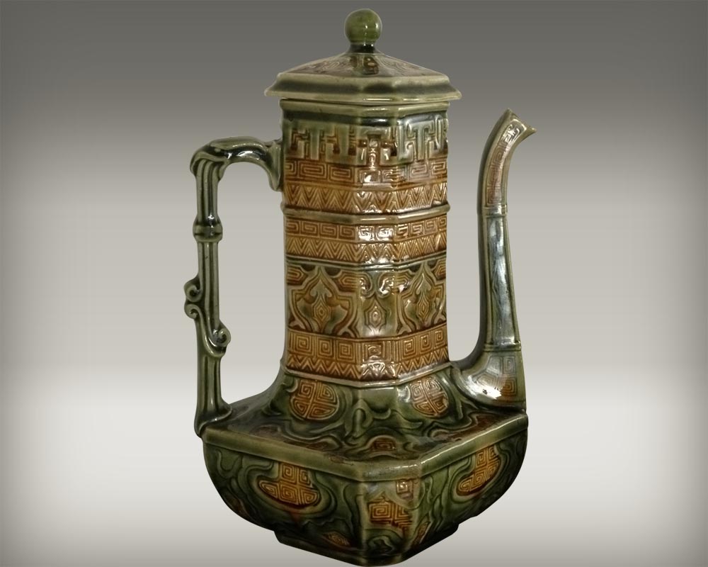 CHOISY LE ROI MANUFACTURE, Coffee and tea set in the Oriental style CHOISY LE ROI MANUFACTURE, Coffee and tea set in the Oriental style-3