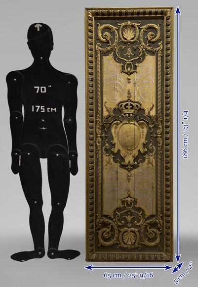 Carved and gilded wood paneling Carved and gilded wood paneling-15