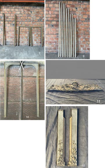 René Gaillard (architect), Aimé Octobre (sculptor), Regency-Style Painted and Gilded Woodwork, 1919 René Gaillard (architect), Aimé Octobre (sculptor), Regency-Style Painted and Gilded Woodwork, 1919-7