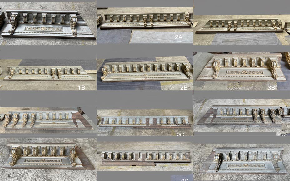 René Gaillard (architect), Aimé Octobre (sculptor), Regency-Style Painted and Gilded Woodwork, 1919 René Gaillard (architect), Aimé Octobre (sculptor), Regency-Style Painted and Gilded Woodwork, 1919-8