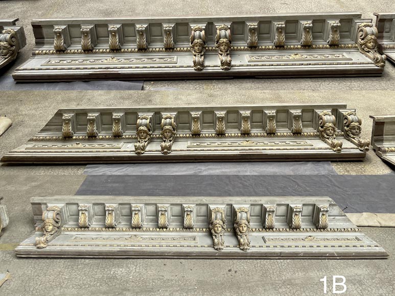 René Gaillard (architect), Aimé Octobre (sculptor), Regency-Style Painted and Gilded Woodwork, 1919 René Gaillard (architect), Aimé Octobre (sculptor), Regency-Style Painted and Gilded Woodwork, 1919-10