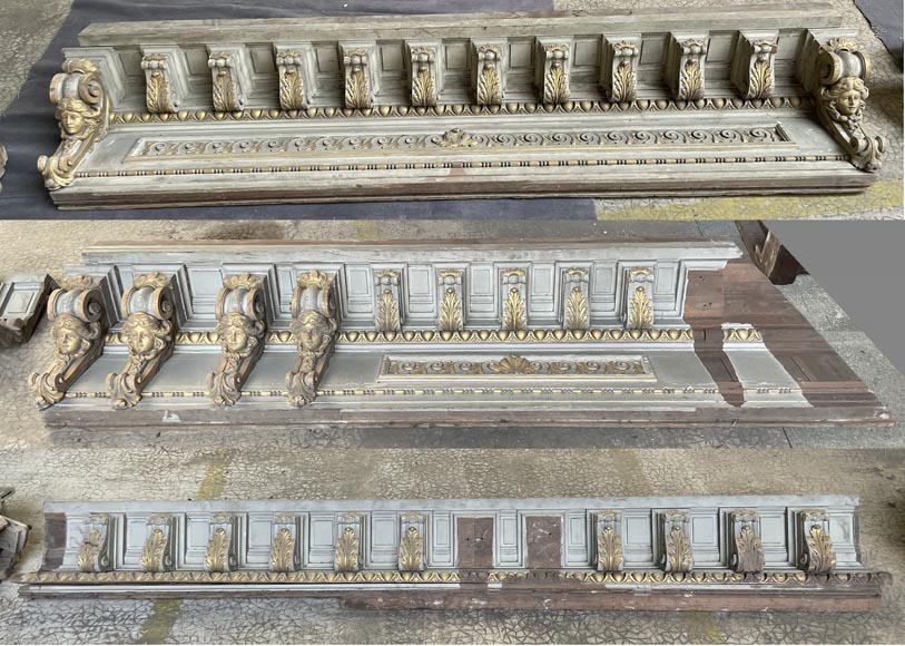 René Gaillard (architect), Aimé Octobre (sculptor), Regency-Style Painted and Gilded Woodwork, 1919 René Gaillard (architect), Aimé Octobre (sculptor), Regency-Style Painted and Gilded Woodwork, 1919-11