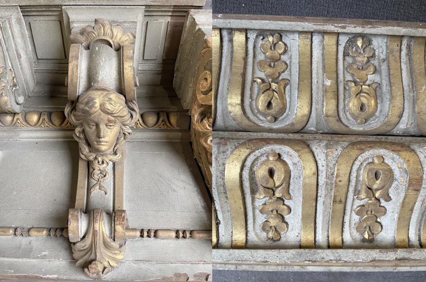 René Gaillard (architect), Aimé Octobre (sculptor), Regency-Style Painted and Gilded Woodwork, 1919 René Gaillard (architect), Aimé Octobre (sculptor), Regency-Style Painted and Gilded Woodwork, 1919-17