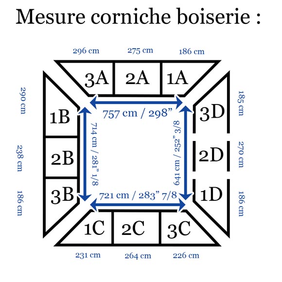René Gaillard (architect), Aimé Octobre (sculptor), Regency-Style Painted and Gilded Woodwork, 1919 René Gaillard (architect), Aimé Octobre (sculptor), Regency-Style Painted and Gilded Woodwork, 1919-20