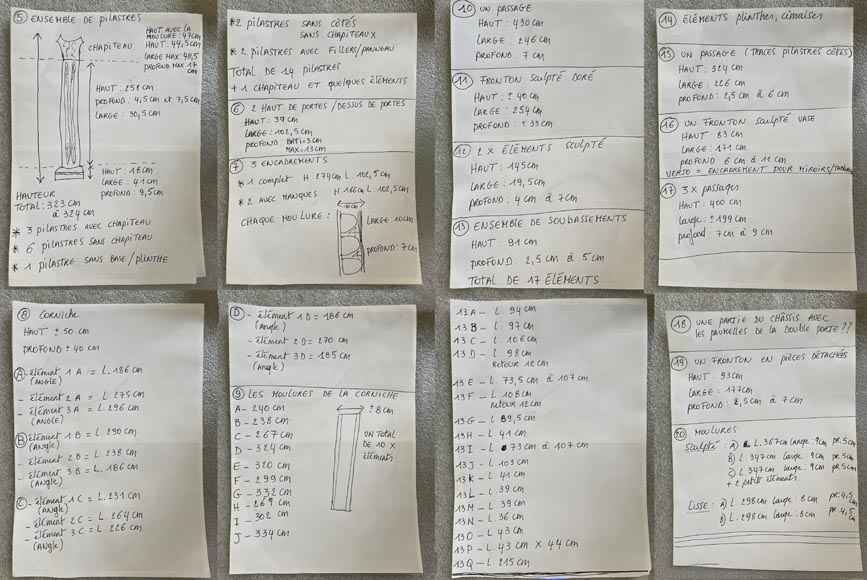 René Gaillard (architect), Aimé Octobre (sculptor), Regency-Style Painted and Gilded Woodwork, 1919 René Gaillard (architect), Aimé Octobre (sculptor), Regency-Style Painted and Gilded Woodwork, 1919-25