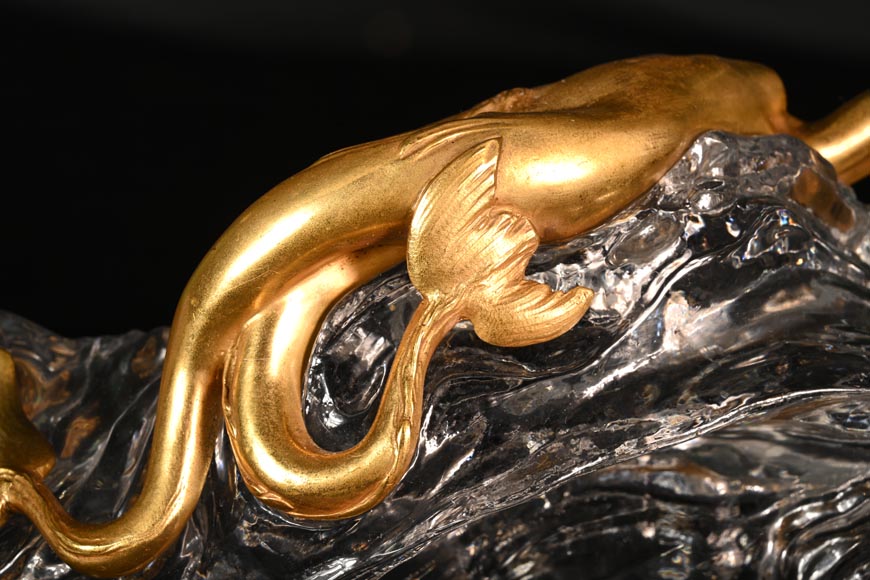 BACCARAT crystalworks, La Vague Inkwell, 1909 BACCARAT crystalworks, La Vague Inkwell, 1909-4