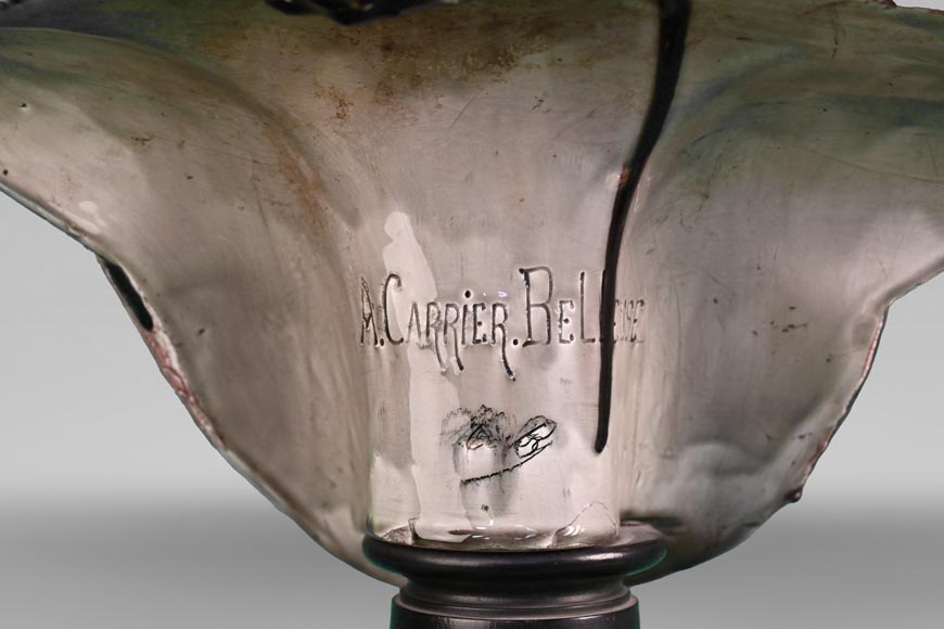 Albert-Ernest CARRIER-BELLEUSE, CHOISY-LE-ROI Manufacture, Bust of an Oriental Woman in glazed earthenware Albert-Ernest CARRIER-BELLEUSE, CHOISY-LE-ROI Manufacture, Bust of an Oriental Woman in glazed earthenware-7