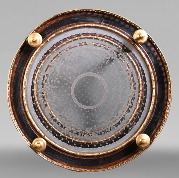 Alphonse GIROUX (in the manner of), Bamboo Decorated Gueridon, first half of the 19th century Alphonse GIROUX (in the manner of), Bamboo Decorated Gueridon, first half of the 19th century-2