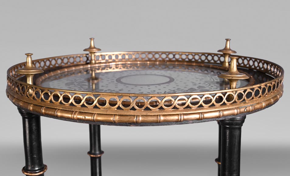 Alphonse GIROUX (in the manner of), Bamboo Decorated Gueridon, first half of the 19th century Alphonse GIROUX (in the manner of), Bamboo Decorated Gueridon, first half of the 19th century-7