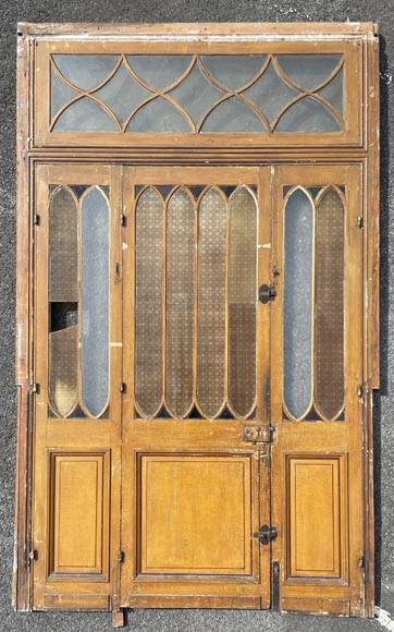 Pair of Triple Doors with Glazed Frame – Circa 1900 Pair of Triple Doors with Glazed Frame – Circa 1900-1