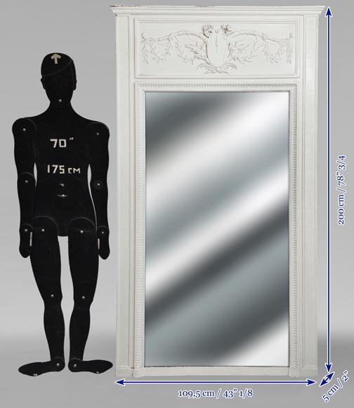 Louis XVI style trumeau decorated with an arch Louis XVI style trumeau decorated with an arch-7