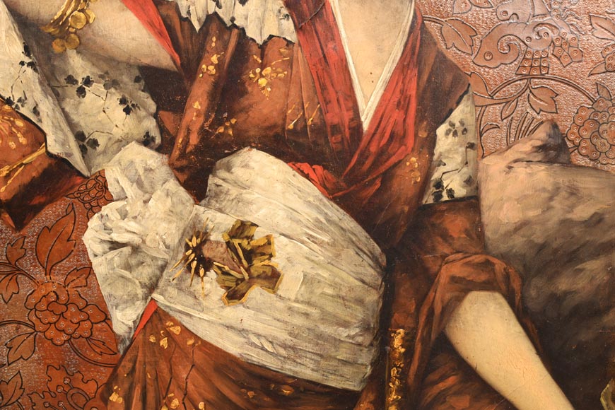 Conrad KIESEL (after), Japonist portrait of a woman wearing a kimono, circa 1880 Conrad KIESEL (after), Japonist portrait of a woman wearing a kimono, circa 1880-4