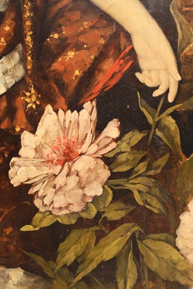 Conrad KIESEL (after), Japonist portrait of a woman wearing a kimono, circa 1880 Conrad KIESEL (after), Japonist portrait of a woman wearing a kimono, circa 1880-5