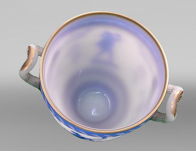 BACCARAT, Crystal Vase with Neo-Greek Decoration, circa 1867 BACCARAT, Crystal Vase with Neo-Greek Decoration, circa 1867-9