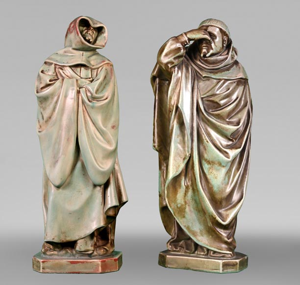 GILARDONI FILS & BRAULT tilery, Weepers, 1900 Paris Exposition GILARDONI FILS & BRAULT tilery, Weepers, 1900 Paris Exposition-0