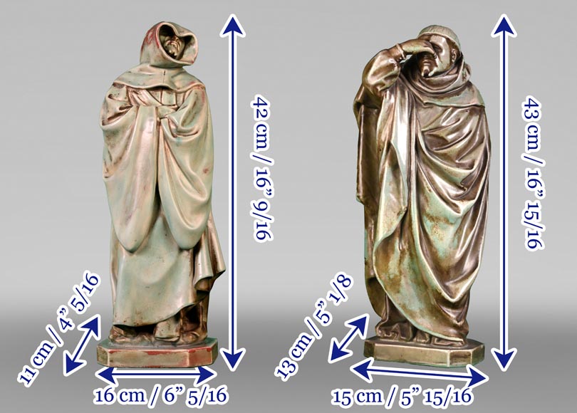 GILARDONI FILS & BRAULT tilery, Weepers, 1900 Paris Exposition GILARDONI FILS & BRAULT tilery, Weepers, 1900 Paris Exposition-15